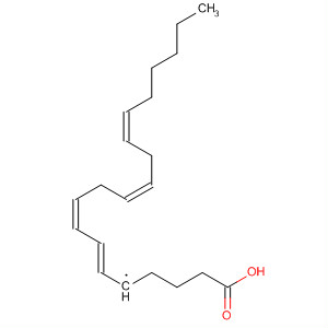 Molecular Structure of 89986-38-9 (2,4,7,10-Hexadecatetraenyl, 1-(3-carboxypropyl)-, (E,Z,Z,Z)-)