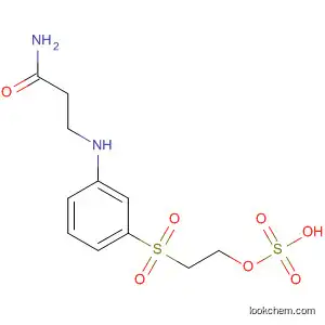 Molecular Structure of 89986-42-5 (Propanamide, 3-[[3-[[2-(sulfooxy)ethyl]sulfonyl]phenyl]amino]-)