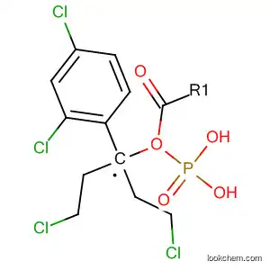 Molecular Structure of 89986-95-8 (Phosphonic acid, [(2,4-dichlorophenyl)methyl]-, bis(2-chloroethyl) ester)