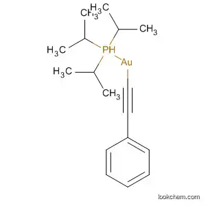 Molecular Structure of 89989-63-9 (Gold, (phenylethynyl)[tris(1-methylethyl)phosphine]-)