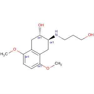 Molecular Structure of 89991-01-5 (2-Naphthalenol,
1,2,3,4-tetrahydro-3-[(2-hydroxyethyl)methylamino]-5,8-dimethoxy-,
trans-)