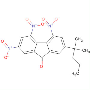 Molecular Structure of 89991-16-2 (9H-Fluoren-9-one, 2-(1,1-dimethylbutyl)-4,5,7-trinitro-)