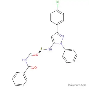 Molecular Structure of 90012-47-8 (Benzamide,
N-[[[3-(4-chlorophenyl)-1-phenyl-1H-pyrazol-5-yl]amino]thioxomethyl]-)