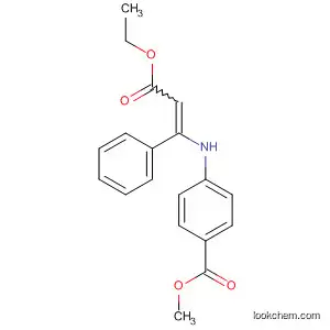 Molecular Structure of 90034-83-6 (Benzoic acid, 4-[(3-ethoxy-3-oxo-1-phenyl-1-propenyl)amino]-, methyl
ester)