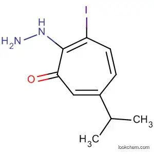 Molecular Structure of 90035-66-8 (2,4,6-Cycloheptatrien-1-one, 2-hydrazino-3-iodo-6-(1-methylethyl)-)