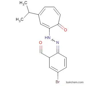 Molecular Structure of 90035-69-1 (Benzaldehyde, 4-bromo-,
[3-(1-methylethyl)-7-oxo-1,3,5-cycloheptatrien-1-yl]hydrazone)
