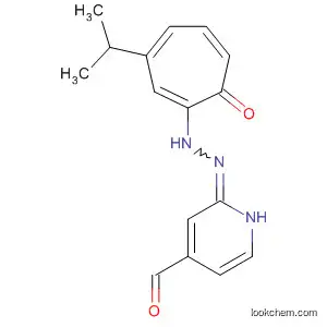 4-Pyridinecarboxaldehyde,
[3-(1-methylethyl)-7-oxo-1,3,5-cycloheptatrien-1-yl]hydrazone
