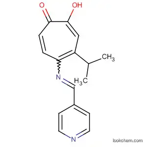 Molecular Structure of 90036-06-9 (2,4,6-Cycloheptatrien-1-one,
2-hydroxy-4-(1-methylethyl)-5-[(4-pyridinylmethylene)amino]-)