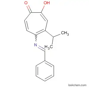Molecular Structure of 90036-07-0 (2,4,6-Cycloheptatrien-1-one,
2-hydroxy-4-(1-methylethyl)-5-[(phenylmethylene)amino]-)