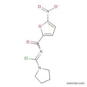 Molecular Structure of 90036-20-7 (1-Pyrrolidinecarboximidoyl chloride, N-[(5-nitro-2-furanyl)carbonyl]-)