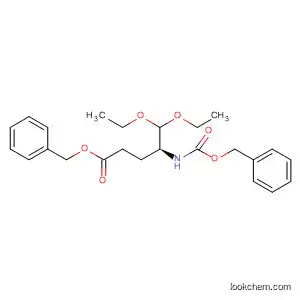 Molecular Structure of 90038-03-2 (Pentanoic acid, 5,5-diethoxy-4-[[(phenylmethoxy)carbonyl]amino]-,
phenylmethyl ester, (S)-)