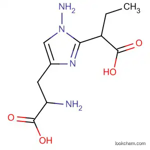 Molecular Structure of 90038-08-7 (1H-Imidazole-2-butanoic acid, a-amino-4-(2-amino-2-carboxyethyl)-)