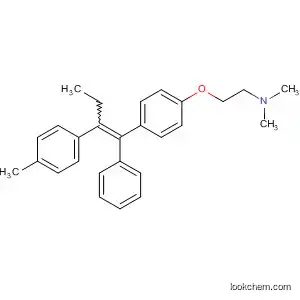 Molecular Structure of 90038-29-2 (Ethanamine,
N,N-dimethyl-2-[4-[2-(4-methylphenyl)-1-phenyl-1-butenyl]phenoxy]-, (Z)-)