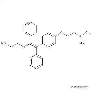 Molecular Structure of 90038-33-8 (Ethanamine, 2-[4-(1,2-diphenyl-1-hexenyl)phenoxy]-N,N-dimethyl-, (Z)-)