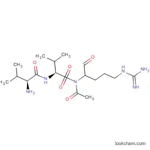 Molecular Structure of 90038-35-0 (L-Valinamide,
N-acetyl-L-valyl-N-[4-[(aminoiminomethyl)amino]-1-formylbutyl]-, (S)-)