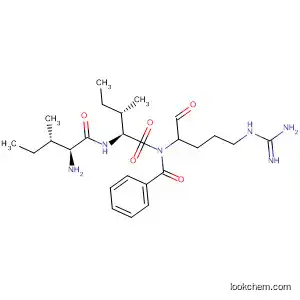 Molecular Structure of 90038-46-3 (L-Isoleucinamide,
N-benzoyl-L-isoleucyl-N-[4-[(aminoiminomethyl)amino]-1-formylbutyl]-,
(S)-)