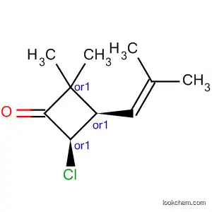Molecular Structure of 90056-47-6 (Cyclobutanone, 4-chloro-2,2-dimethyl-3-(2-methyl-1-propenyl)-, cis-)