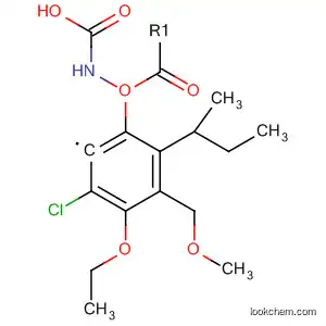Molecular Structure of 90073-71-5 (Carbamic acid, [3-chloro-4-ethoxy-5-(methoxymethyl)phenyl]-,
1-methylpropyl ester)