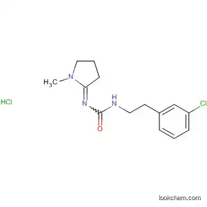 Molecular Structure of 90096-86-9 (Urea, [2-(3-chlorophenyl)ethyl](1-methyl-2-pyrrolidinylidene)-,
monohydrochloride)