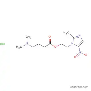 Molecular Structure of 90102-72-0 (Butanoic acid, 4-(dimethylamino)-,
2-(2-methyl-5-nitro-1H-imidazol-1-yl)ethyl ester, monohydrochloride)