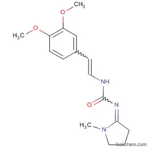 Molecular Structure of 90120-38-0 (Urea, [2-(3,4-dimethoxyphenyl)ethenyl](1-methyl-2-pyrrolidinylidene)-)