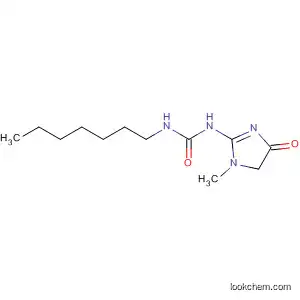 Molecular Structure of 90120-44-8 (Urea, N-(4,5-dihydro-1-methyl-4-oxo-1H-imidazol-2-yl)-N'-heptyl-)
