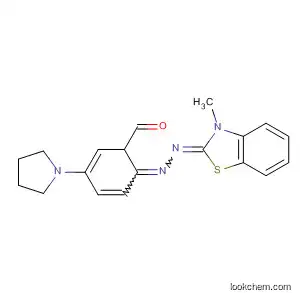 Molecular Structure of 90120-90-4 (Benzaldehyde, 4-(1-pyrrolidinyl)-,
(3-methyl-2(3H)-benzothiazolylidene)hydrazone)