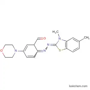 Molecular Structure of 90120-92-6 (Benzaldehyde, 4-(4-morpholinyl)-,
(3,5-dimethyl-2(3H)-benzothiazolylidene)hydrazone)