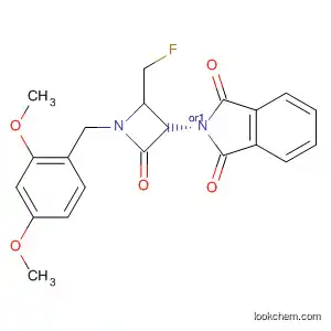 Molecular Structure of 90121-63-4 (1H-Isoindole-1,3(2H)-dione,
2-[1-[(2,4-dimethoxyphenyl)methyl]-2-(fluoromethyl)-4-oxo-3-azetidinyl]-,
cis-)