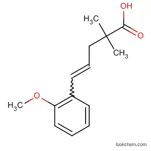 Molecular Structure of 90122-47-7 (4-Pentenoic acid, 5-(2-methoxyphenyl)-2,2-dimethyl-)