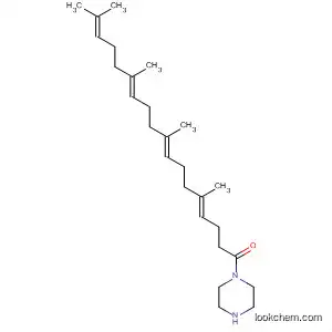 Molecular Structure of 90123-15-2 (Piperazine,
1-(5,9,13,17-tetramethyl-1-oxo-4,8,12,16-octadecatetraenyl)-, (E,E,E)-)