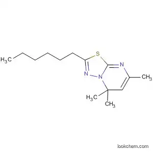 Molecular Structure of 90138-99-1 (7H-1,3,4-Thiadiazolo[3,2-a]pyrimidine, 2-hexyl-5,7,7-trimethyl-)