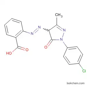 Molecular Structure of 90163-24-9 (Benzoic acid,
2-[[1-(4-chlorophenyl)-4,5-dihydro-3-methyl-5-oxo-1H-pyrazol-4-yl]azo]-)