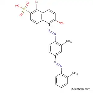 Molecular Structure of 90163-56-7 (2-Naphthalenesulfonic acid,
6-hydroxy-5-[[2-methyl-4-[(2-methylphenyl)azo]phenyl]azo]-, monolithium
salt)
