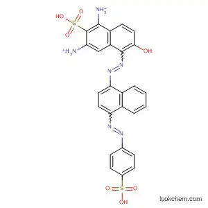 Molecular Structure of 90163-57-8 (2-Naphthalenesulfonic acid,
6-hydroxy-5-[[4-[(4-sulfophenyl)azo]-1-naphthalenyl]azo]-, diammonium
salt)