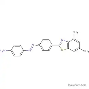 Molecular Structure of 90163-61-4 (Benzenamine, 4-[[4-(4,6-dimethyl-2-benzothiazolyl)phenyl]azo]-)