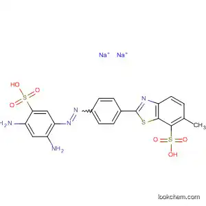 Molecular Structure of 90163-64-7 (7-Benzothiazolesulfonic acid,
2-[4-[(2,4-diamino-5-sulfophenyl)azo]phenyl]-6-methyl-, disodium salt)