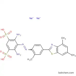 Molecular Structure of 90163-65-8 (1,3-Benzenedisulfonic acid,
4,6-diamino-5-[[4-(4,6-dimethyl-2-benzothiazolyl)-2-methylphenyl]azo]-,
disodium salt)