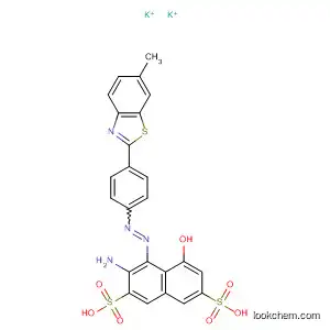 Molecular Structure of 90163-70-5 (2,7-Naphthalenedisulfonic acid,
3-amino-5-hydroxy-4-[[4-(6-methyl-2-benzothiazolyl)phenyl]azo]-,
dipotassium salt)