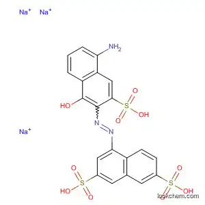 Molecular Structure of 90163-74-9 (2,7-Naphthalenedisulfonic acid,
4-[(5-amino-1-hydroxy-3-sulfo-2-naphthalenyl)azo]-, trisodium salt)