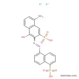 Molecular Structure of 90163-83-0 (1-Naphthalenesulfonic acid,
5-[(5-amino-1-hydroxy-3-sulfo-2-naphthalenyl)azo]-, dipotassium salt)