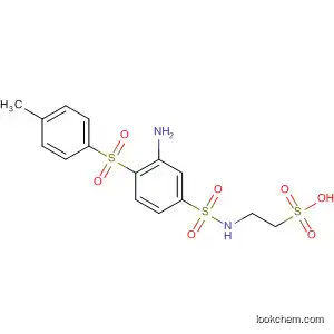 Molecular Structure of 90163-96-5 (Ethanesulfonic acid,
2-[[[3-amino-4-[(4-methylphenyl)sulfonyl]phenyl]sulfonyl]amino]-)
