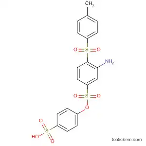 Molecular Structure of 90163-98-7 (Benzenesulfonic acid, 3-amino-4-[(4-methylphenyl)sulfonyl]-,
4-sulfophenyl ester)