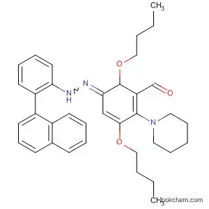Molecular Structure of 90170-18-6 (Benzaldehyde, 2,5-dibutoxy-4-(1-piperidinyl)-,
1-naphthalenylphenylhydrazone)