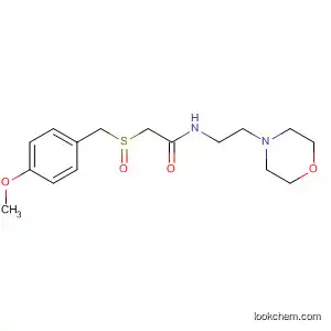 Molecular Structure of 90212-90-1 (Acetamide,
2-[[(4-methoxyphenyl)methyl]sulfinyl]-N-[2-(4-morpholinyl)ethyl]-)