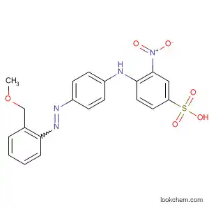 Molecular Structure of 90216-93-6 (Benzenesulfonic acid,
4-[[4-[(methoxymethylphenyl)azo]phenyl]amino]-3-nitro-)