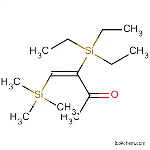 Molecular Structure of 90313-67-0 (3-Buten-2-one, 3-(triethylsilyl)-4-(trimethylsilyl)-, (E)-)