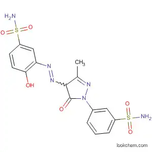 Molecular Structure of 90377-85-8 (Benzenesulfonamide,
3-[[1-[3-(aminosulfonyl)phenyl]-4,5-dihydro-3-methyl-5-oxo-1H-pyrazol-4
-yl]azo]-4-hydroxy-)