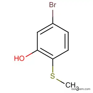 Molecular Structure of 107724-65-2 (Phenol, 5-bromo-2-(methylthio)-)