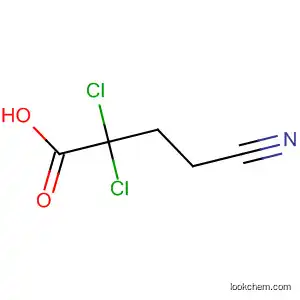 Molecular Structure of 108195-88-6 (Butanoic acid, 2,2-dichloro-4-cyano-)